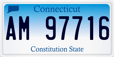 CT license plate AM97716