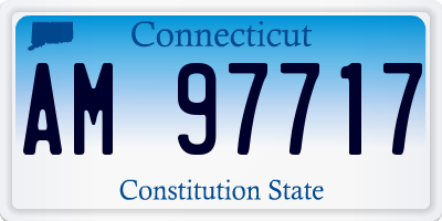 CT license plate AM97717