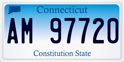 CT license plate AM97720