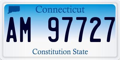 CT license plate AM97727