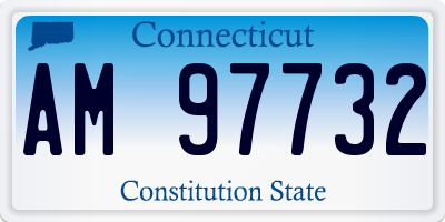CT license plate AM97732