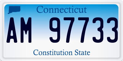 CT license plate AM97733