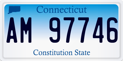 CT license plate AM97746