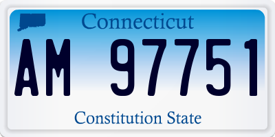 CT license plate AM97751