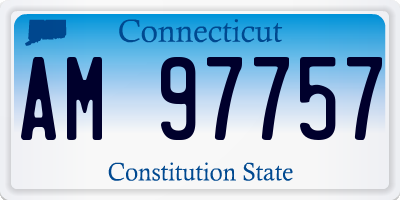 CT license plate AM97757