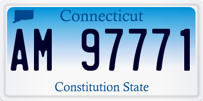 CT license plate AM97771