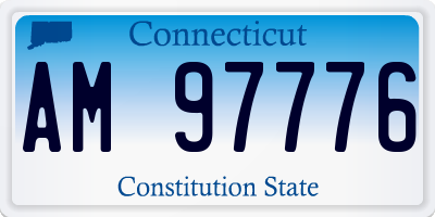 CT license plate AM97776