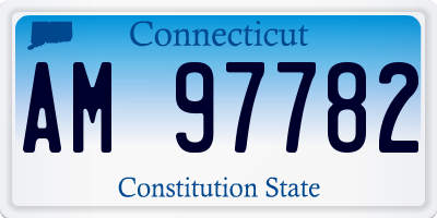 CT license plate AM97782
