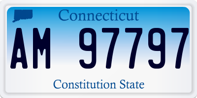 CT license plate AM97797