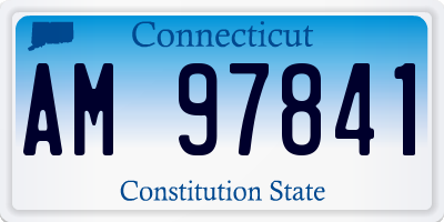 CT license plate AM97841