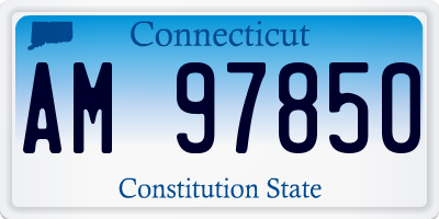 CT license plate AM97850