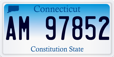 CT license plate AM97852