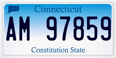 CT license plate AM97859
