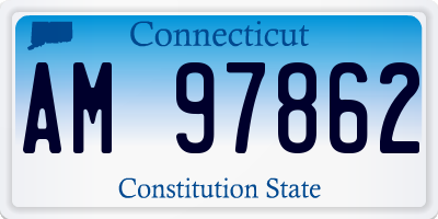 CT license plate AM97862