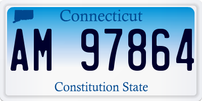 CT license plate AM97864