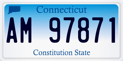 CT license plate AM97871