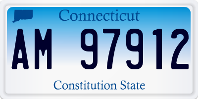 CT license plate AM97912
