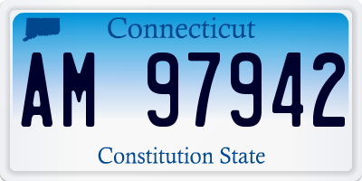 CT license plate AM97942