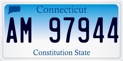 CT license plate AM97944