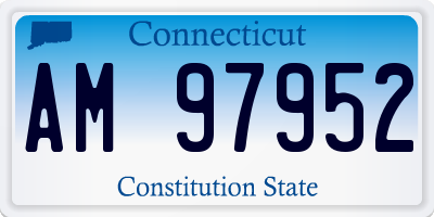 CT license plate AM97952