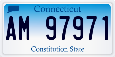 CT license plate AM97971