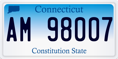 CT license plate AM98007