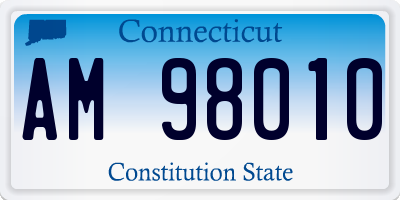 CT license plate AM98010