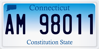 CT license plate AM98011