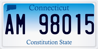 CT license plate AM98015