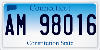 CT license plate AM98016