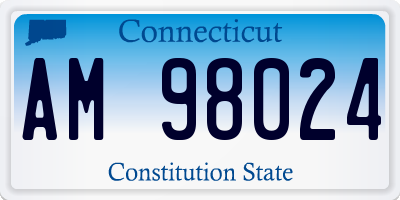 CT license plate AM98024