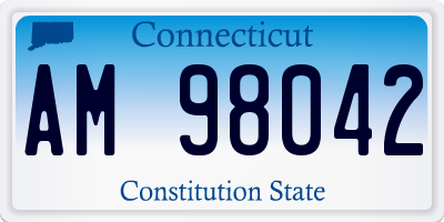 CT license plate AM98042