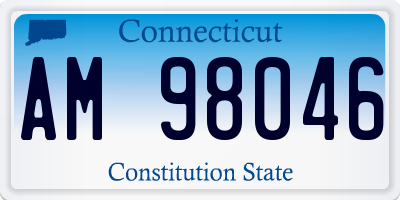CT license plate AM98046