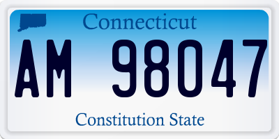 CT license plate AM98047