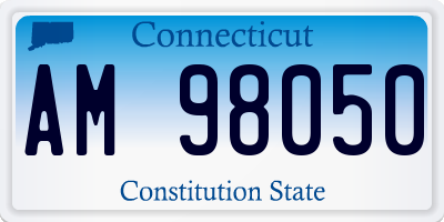 CT license plate AM98050