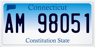 CT license plate AM98051