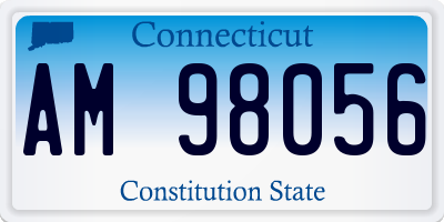 CT license plate AM98056