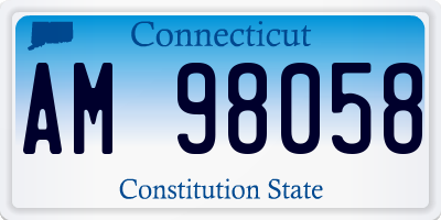 CT license plate AM98058