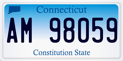 CT license plate AM98059