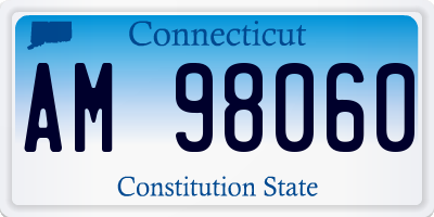 CT license plate AM98060