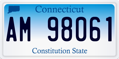 CT license plate AM98061
