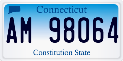CT license plate AM98064