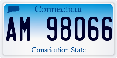 CT license plate AM98066