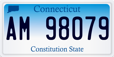 CT license plate AM98079