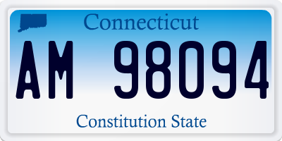 CT license plate AM98094