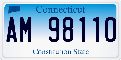 CT license plate AM98110