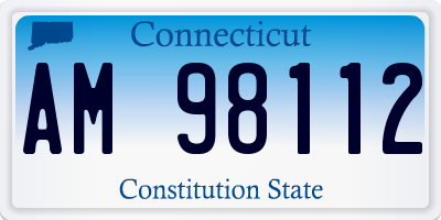 CT license plate AM98112