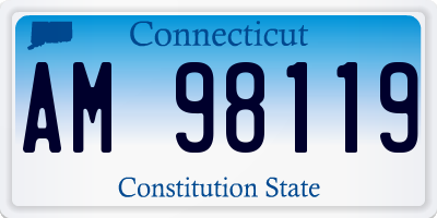 CT license plate AM98119