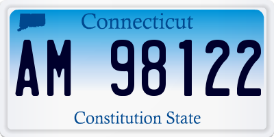 CT license plate AM98122