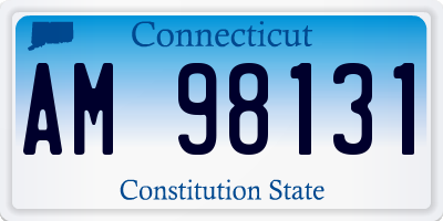 CT license plate AM98131